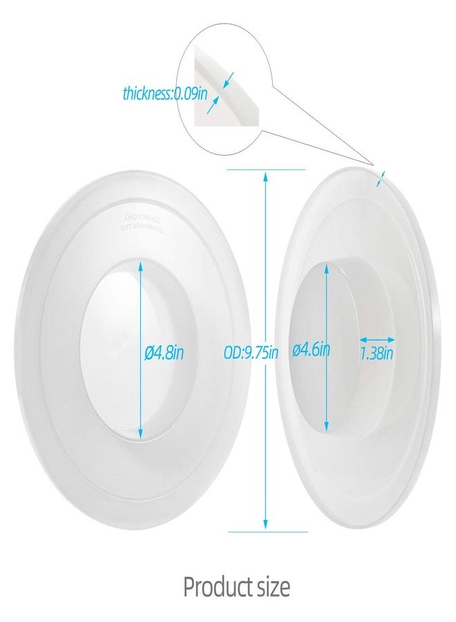 Pokin Upgrade Mixers Bowl Covers for Kitchen aid accessories attachments, Fits Stainless Steel Bowl Lift Stand Mixers 5-6 Quart Models KV25G KP26M1X (2 Pack) - Image 2